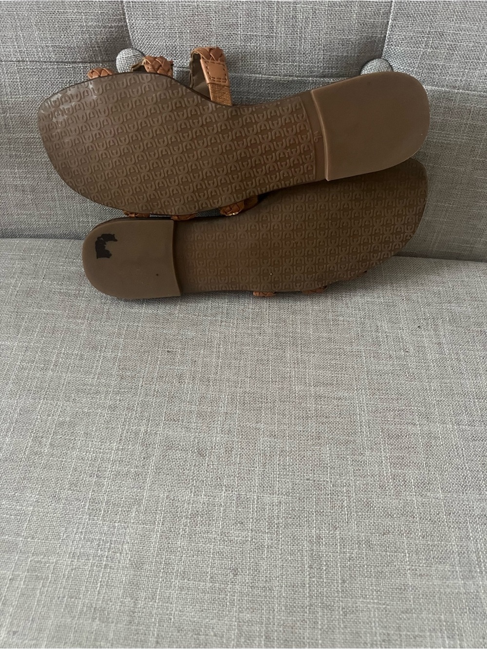 Sam Edelman Braided Tan Slip-On Sandals - Picture 7 of 8